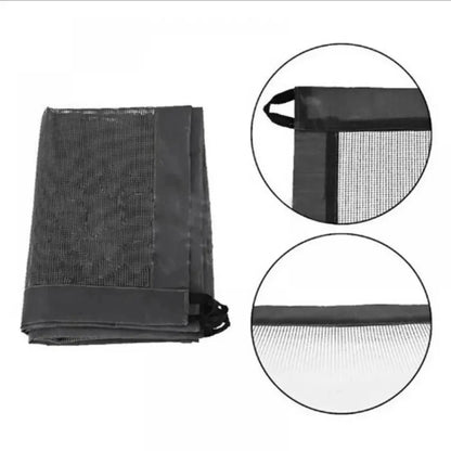 Pet Dog Gate Network Fence - Folding Breathable Mesh Enclosure for Stairs, Child Safety Barrier, Portable Pet Playpen, Punch-Free Isolation Net, and Stair Gate