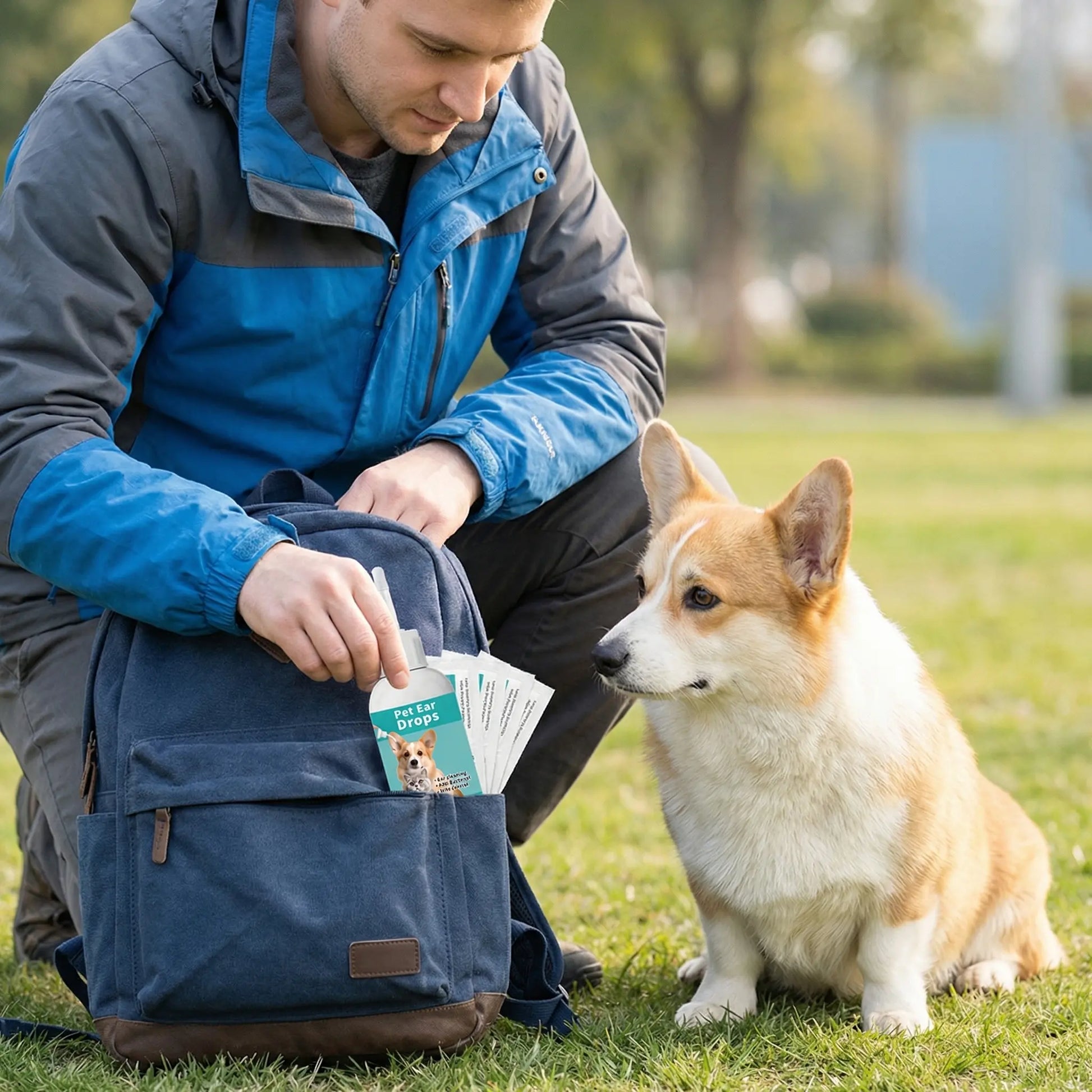 Pet Ear Cleaner Drops for Dogs and Cats - Effective Treatment for Ear Infections and Mites, Optimal Ear Care Solution for Grooming