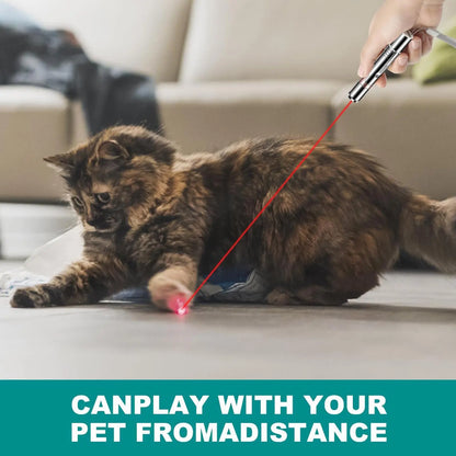 USB Rechargeable Rotatable Pet Laser Light Toy with 5 Adjustable Modes for Interactive Training, Ideal for Indoor Cats and Dogs