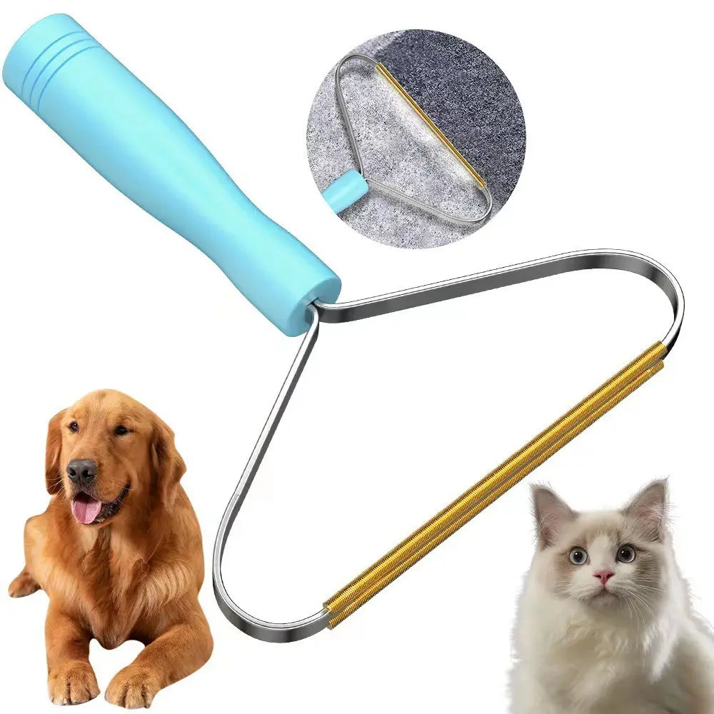 Professional 2-Piece Reusable Pet Hair Removal Set for Carpets, Upholstery, and Pet Bedding