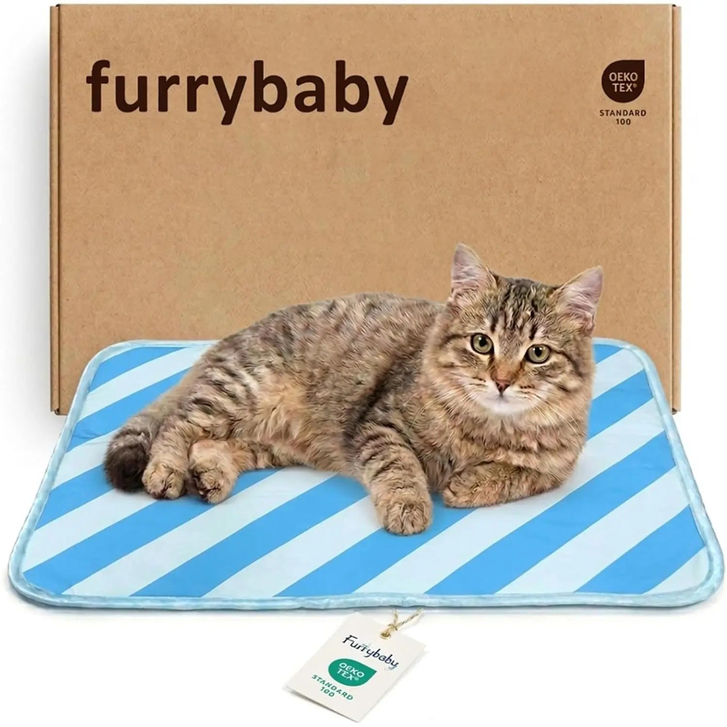 Dog and Cat Cooling Mat - Soft, Breathable Self-Cooling Pad for Pet Beds, 23" x 18" Non-Slip Washable Mat for Indoor and Outdoor Use, Leaf Design