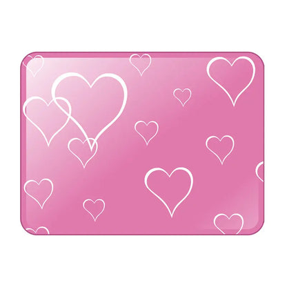 Cotton Cooling Dog Mat - Contemporary Geometric Design with Heart-Snap, Washable Non-Slip Pet Pad for Crate and Floor Use, Ideal for Small to Large Dogs