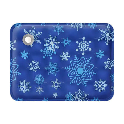 Cotton Cooling Dog Mat - Contemporary Geometric Design with Heart-Snap, Washable Non-Slip Pet Pad for Crate and Floor Use, Ideal for Small to Large Dogs
